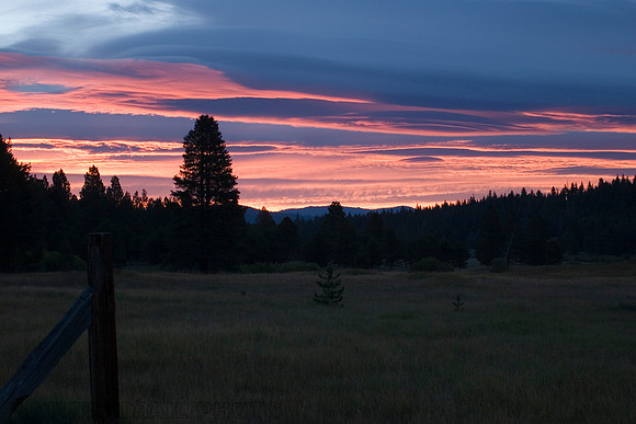 Sunrise over Saddle Meadow